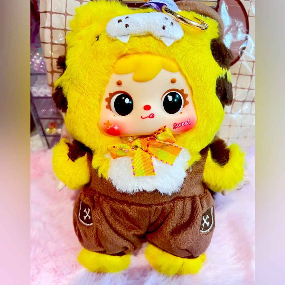 Coffee Shop Series - Cute Tiger Plush keychain - Picture 4 of 5